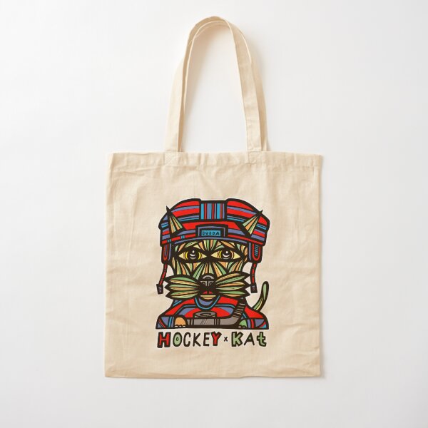 "Hockey Kat" Cotton Tote Bag