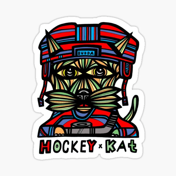 "Hockey Kat" Sticker