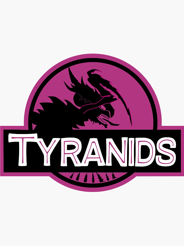 Tyranids Jurrasic Park Shirt Sticker By Thomaslatch Redbubble