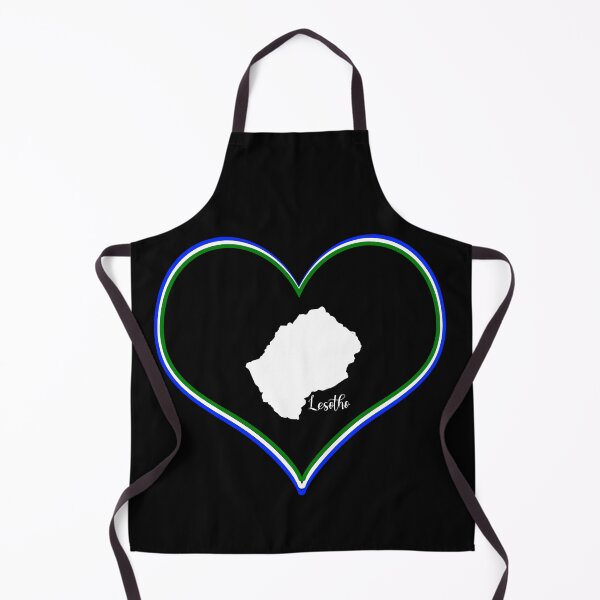 Item preview, Black heart Lesotho map designed and sold by Astralia.
