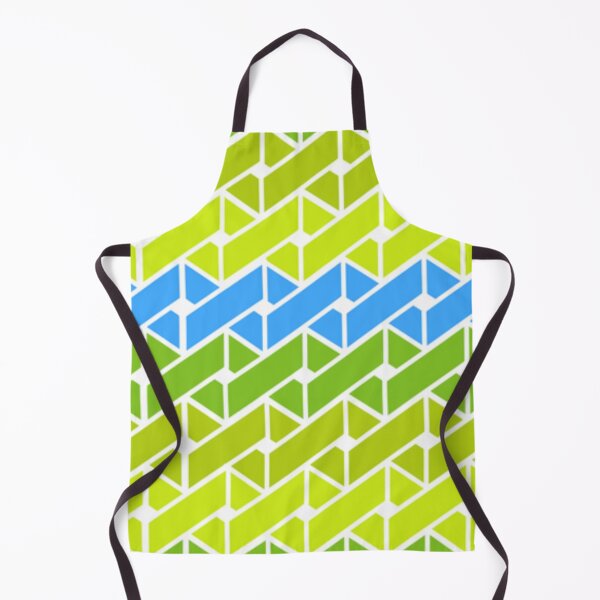 Item preview, Green Blue Overlapping Link Abstract Pattern designed and sold by CheeryDK.