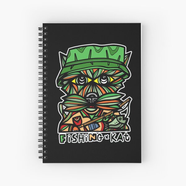 "Fishing Kat" Spiral Notebook