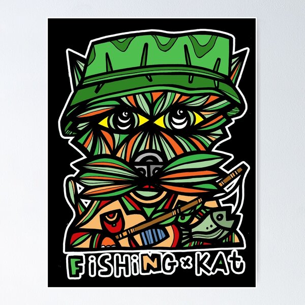 "Fishing Kat" Poster