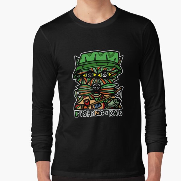 "Fishing Kat" Long Sleeve T-Shirt