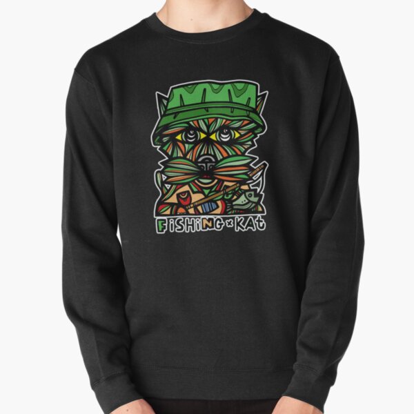 "Fishing Kat" Pullover Sweatshirt