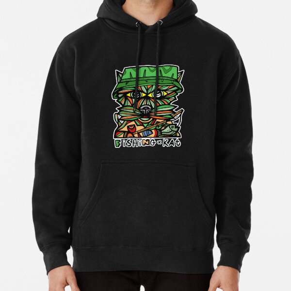 "Fishing Kat" Pullover Hoodie