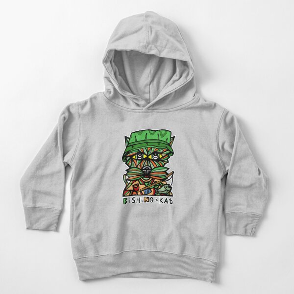 "Fishing Kat" Toddler Pullover Hoodie