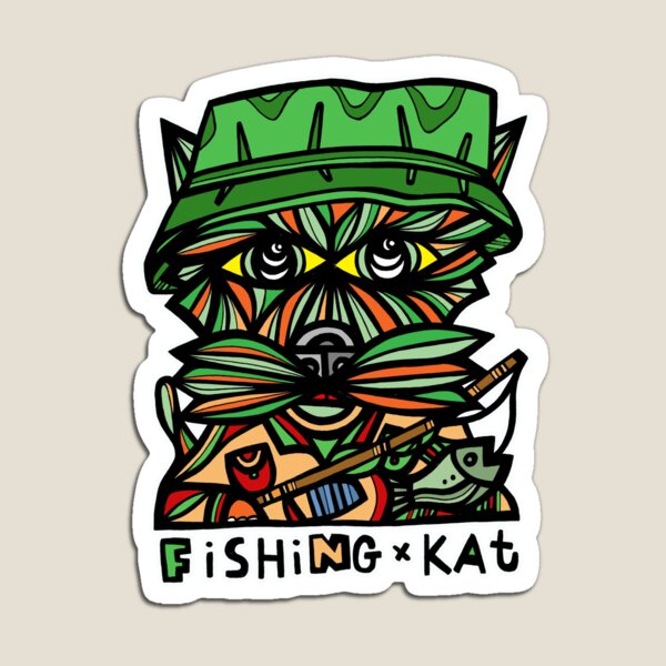 "Fishing Kat" Magnet