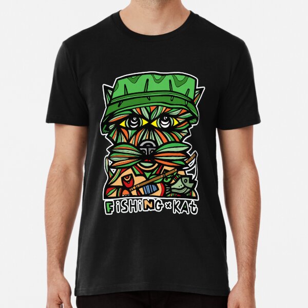 "Fishing Kat" Premium T-Shirt