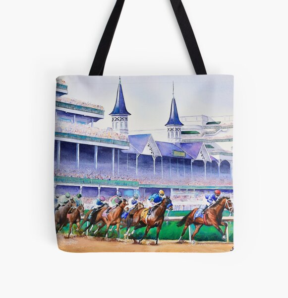Aperçu de l'œuvre Circuit de course de Churchill Downs créée et vendue par Maddie OMalley.