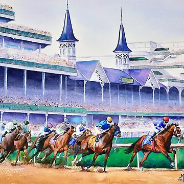 Aperçu de l'œuvre Circuit de course de Churchill Downs de Maddie OMalley