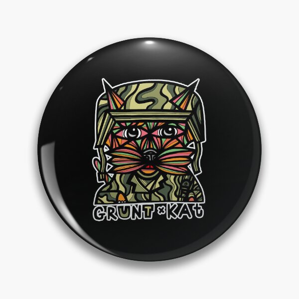 "Grunt Kat" Pin