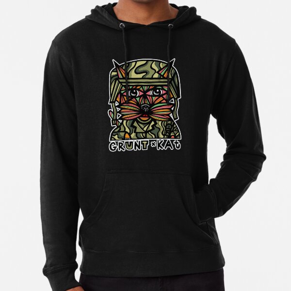 "Grunt Kat" Lightweight Hoodie