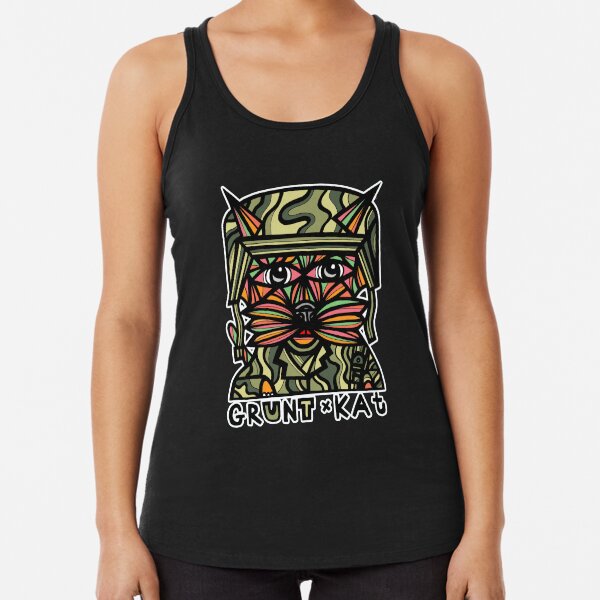 "Grunt Kat" Racerback Tank Top