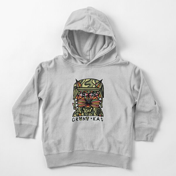 "Grunt Kat" Toddler Pullover Hoodie