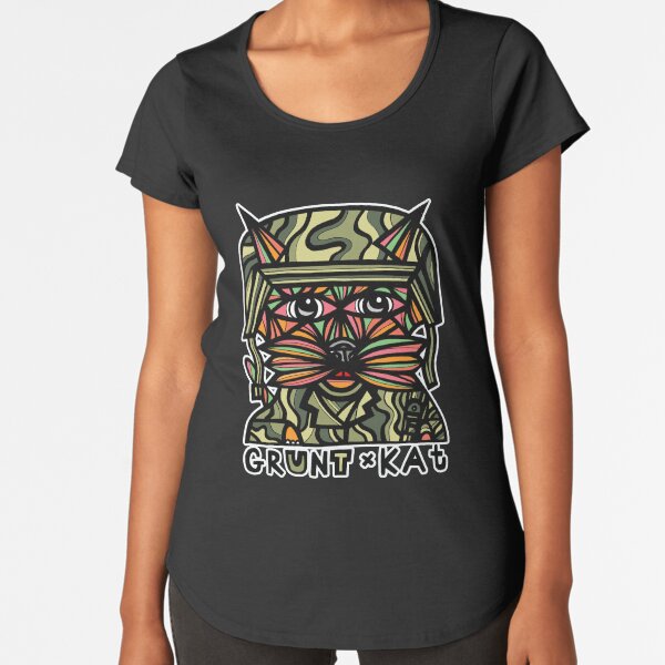 "Grunt Kat" Premium Scoop T-Shirt