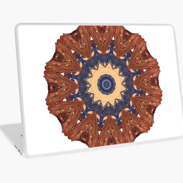 Brown Star Mandala Laptop Skin