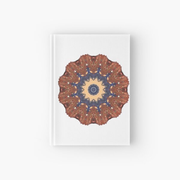 Brown Star Mandala Hardcover Journal