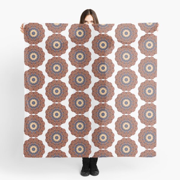 Brown Star Mandala Scarf