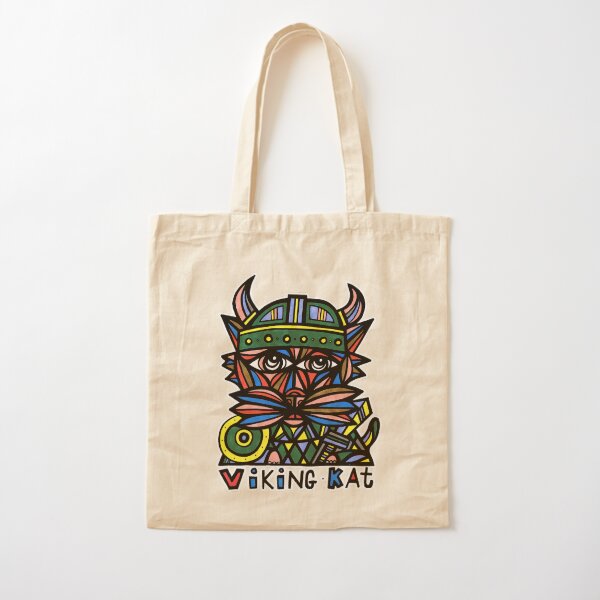 "Viking Kat" Cotton Tote Bag