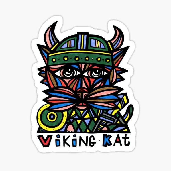 "Viking Kat" Sticker