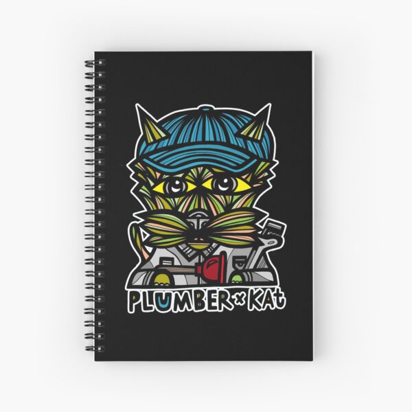 "Plumber" Kat Spiral Notebook