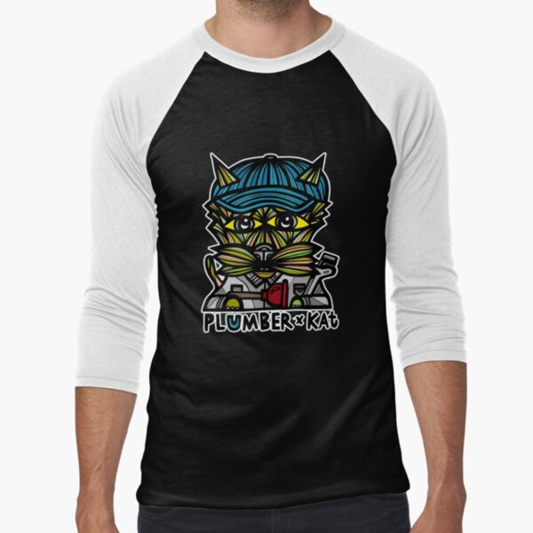 "Plumber" Kat Baseball ¾ Sleeve T-Shirt