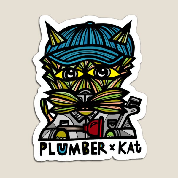 "Plumber" Kat Magnet