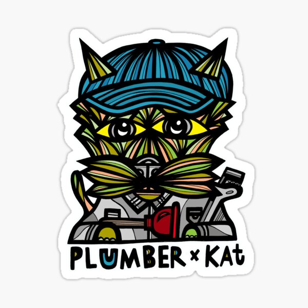 "Plumber" Kat Sticker