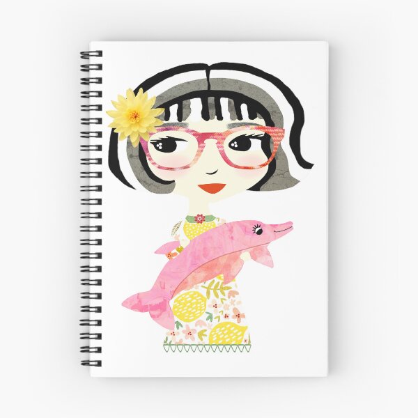 Item preview, Girl with Dolphin / Maisie & Moon designed and sold by ruby + acorn.