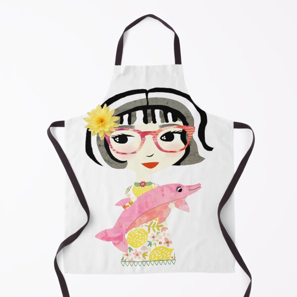 Item preview, Girl with Dolphin / Maisie & Moon designed and sold by ruby + acorn.
