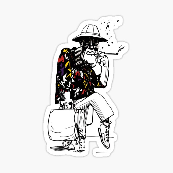 Why You Really Fear And Loathing In Las Vegas Vintage Style Arts Sticker
