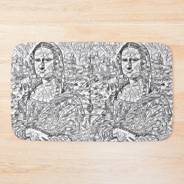 Item preview, Famous Painting of the Mona Lisa in Abstract Art style designed and sold by Rhu Creations.
