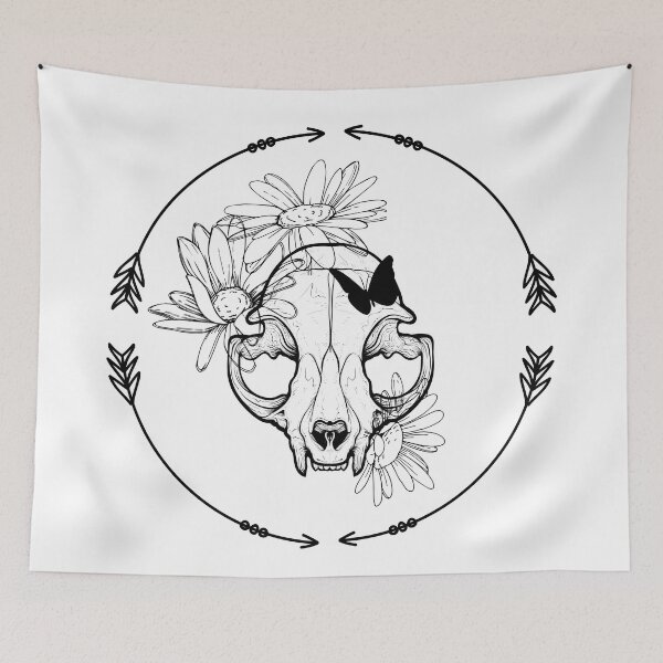 Item preview, Daisy Skull Print designed and sold by Lylabean22.