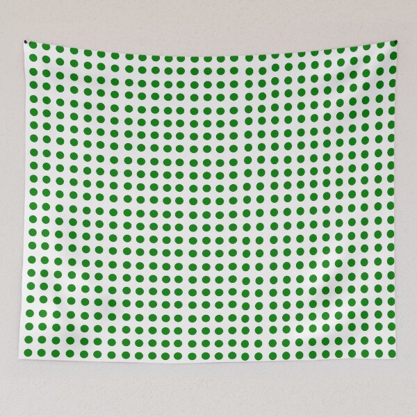 Item preview, Green polka dots on white: pop of color, wow factor, decor, accent piece, gift idea, stickers, phone covers, coffee cups, wall clock designed and sold by Becky Hunter.