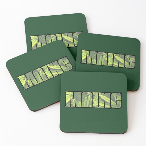 Item preview, Maine Weed Leaves - Marijuana/Pot/420/Cannabis for Stoners and Smokers designed and sold by SteamParliament.