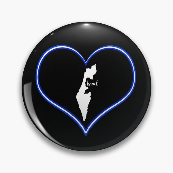 Item preview, Black heart map Israel designed and sold by Astralia.