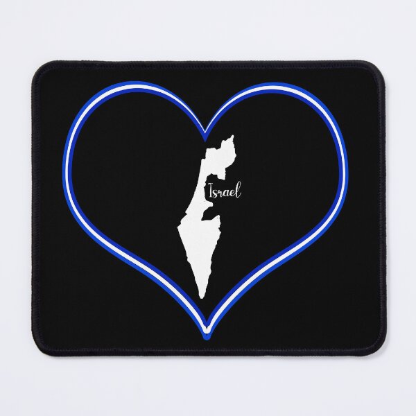 Item preview, Black heart map Israel designed and sold by Astralia.
