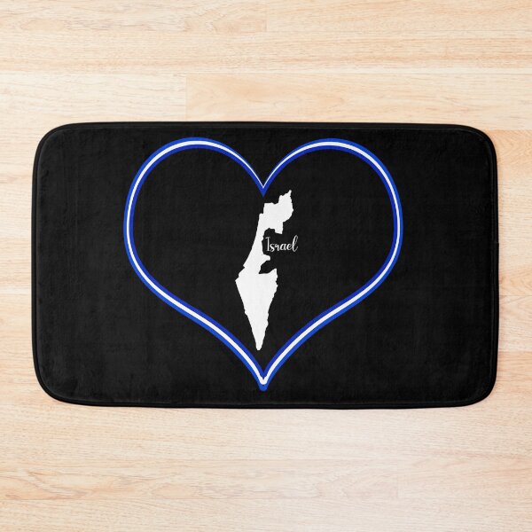 Item preview, Black heart map Israel designed and sold by Astralia.