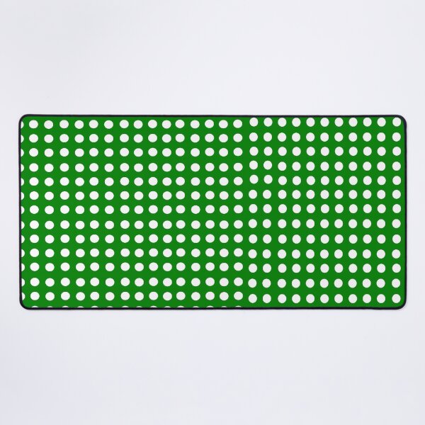 Item preview, White polka dots on green: pop of color, wow factor, decor, accent piece, gift idea, stickers, phone covers, coffee cups, wall clock designed and sold by Becky Hunter.