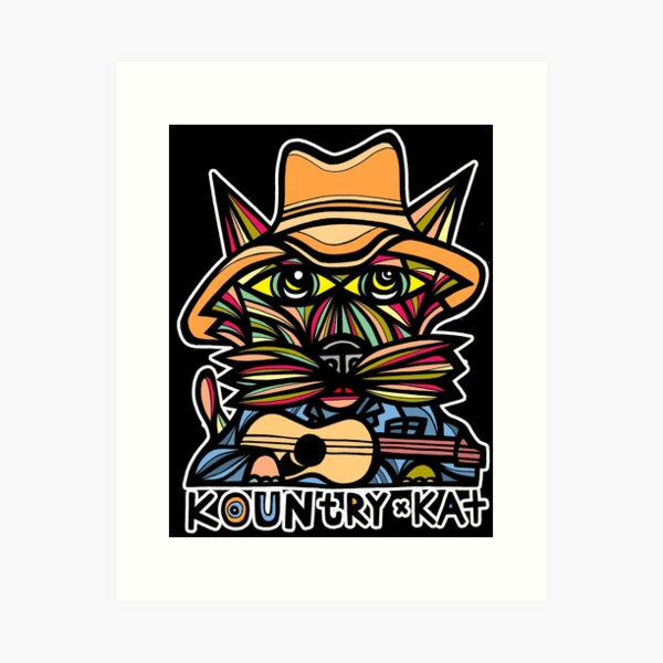 "Kountry Kat" Art Print