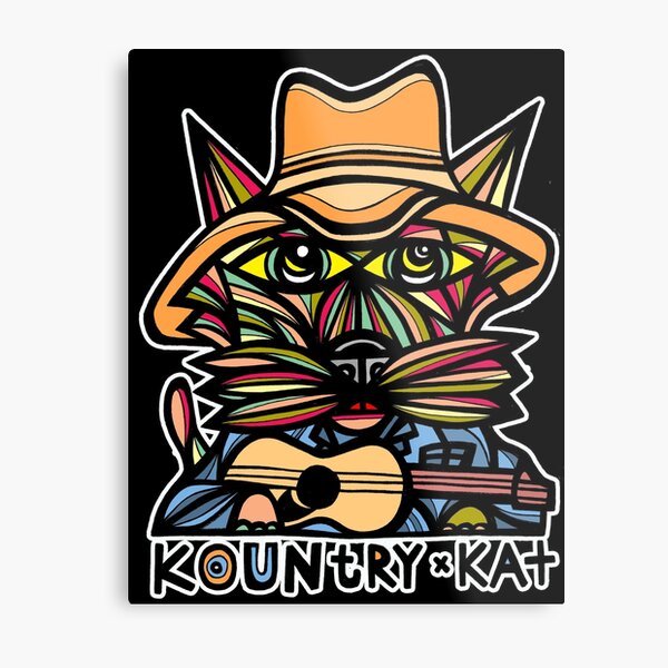 "Kountry Kat" Metal Print