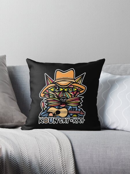 "Kountry Kat" Throw Pillow