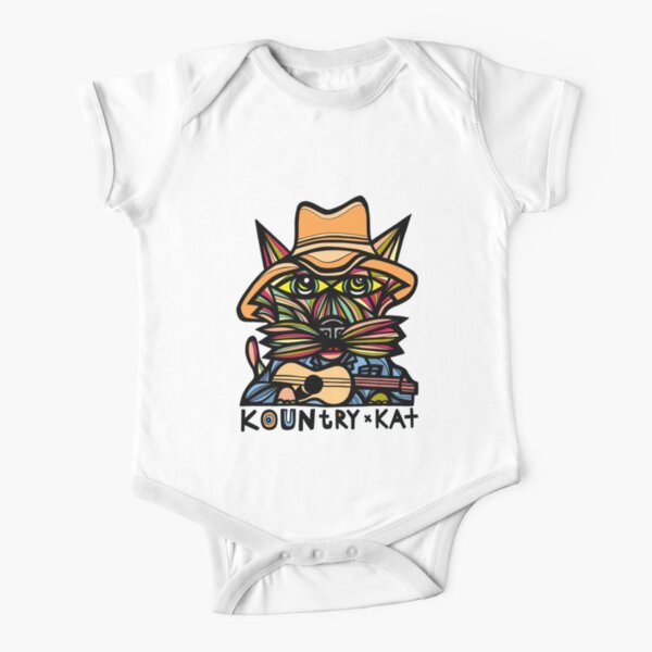 "Kountry Kat" Short Sleeve Baby One-Piece