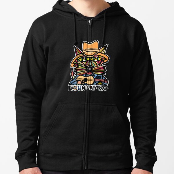 "Kountry Kat" Zipped Hoodie