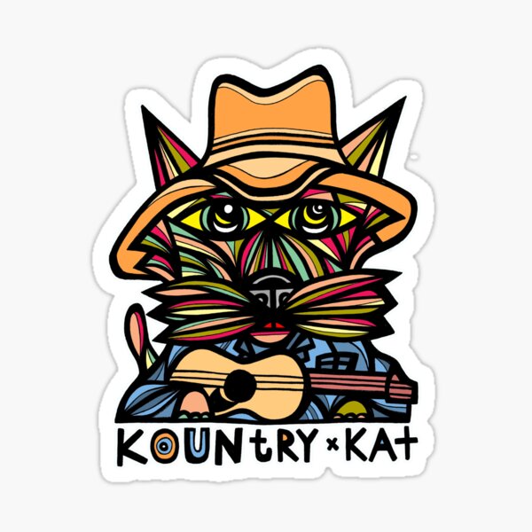 "Kountry Kat" Sticker