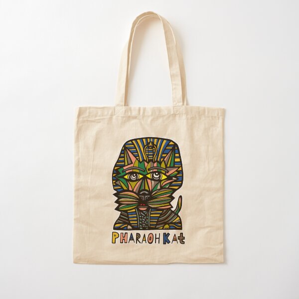 "Pharaoh Kat" Cotton Tote Bag