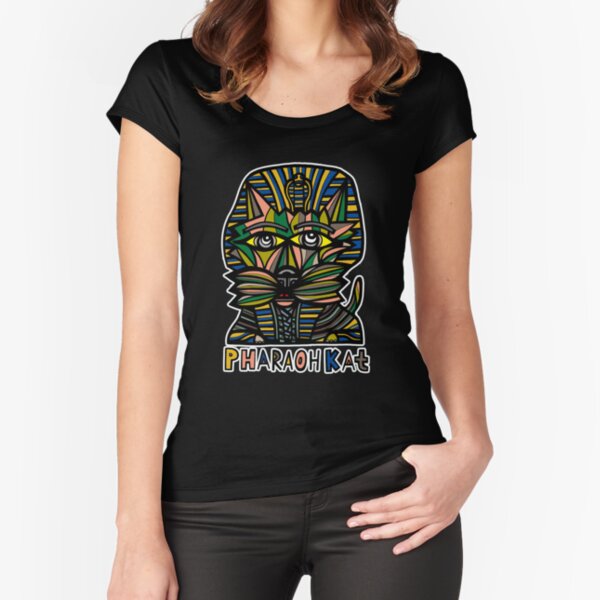 "Pharaoh Kat" Fitted Scoop T-Shirt