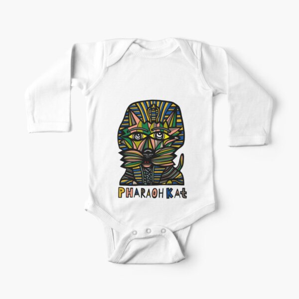 "Pharaoh Kat" Long Sleeve Baby One-Piece