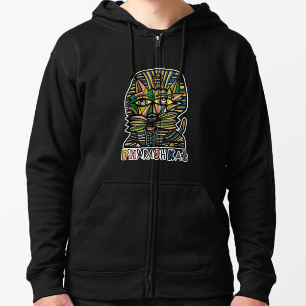 "Pharaoh Kat" Zipped Hoodie